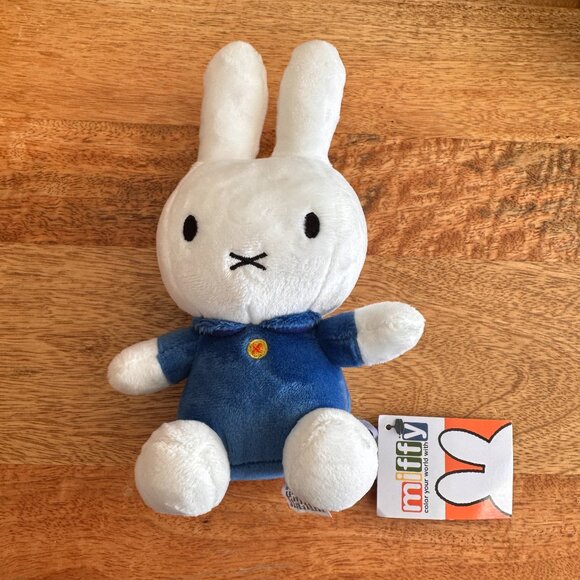 NWT Stuffed Miffy the Bunny Classic Blue, Medium - Picture 2 of 3